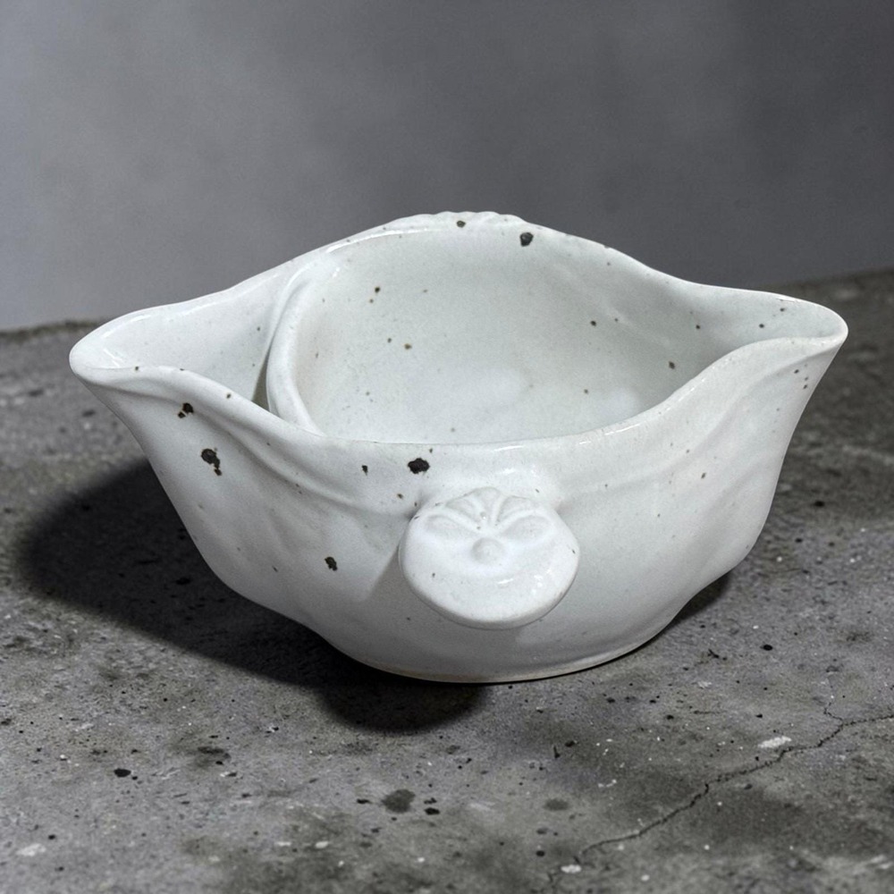 Vintage Robert Weiss Ceramic Gravy Separator Speckled Studio Art Pottery